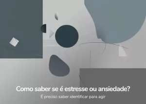 peças geométricas representando estresse e ansiedade