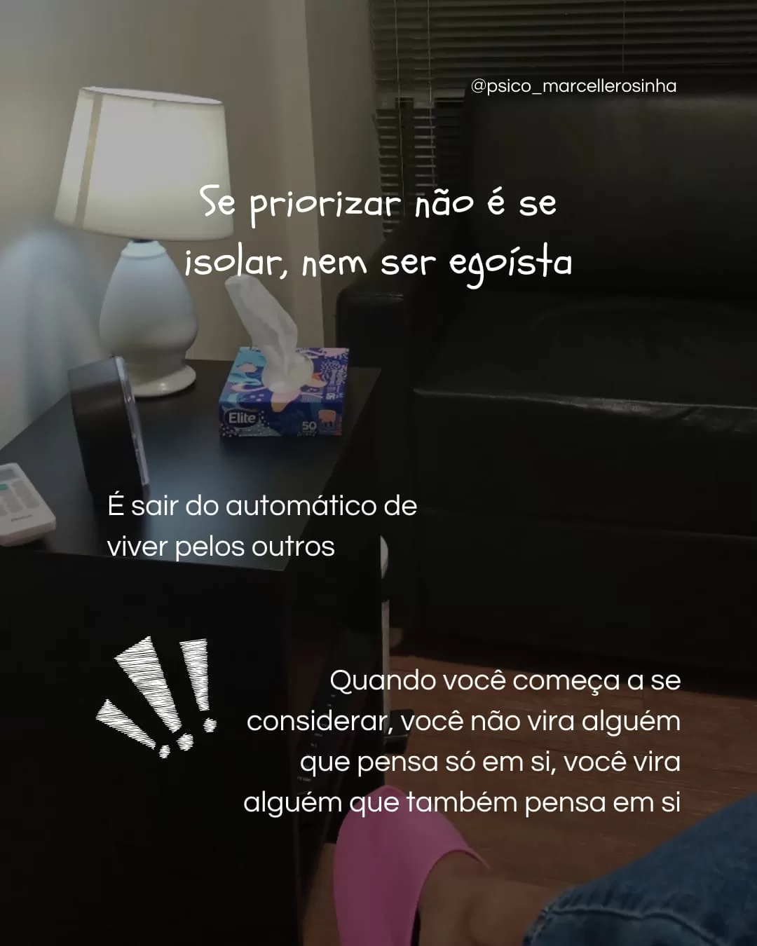 Slide 6 — se priorizar não é egoísmo