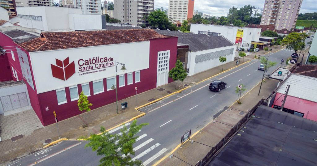 faculdade católica sc em vista de cima